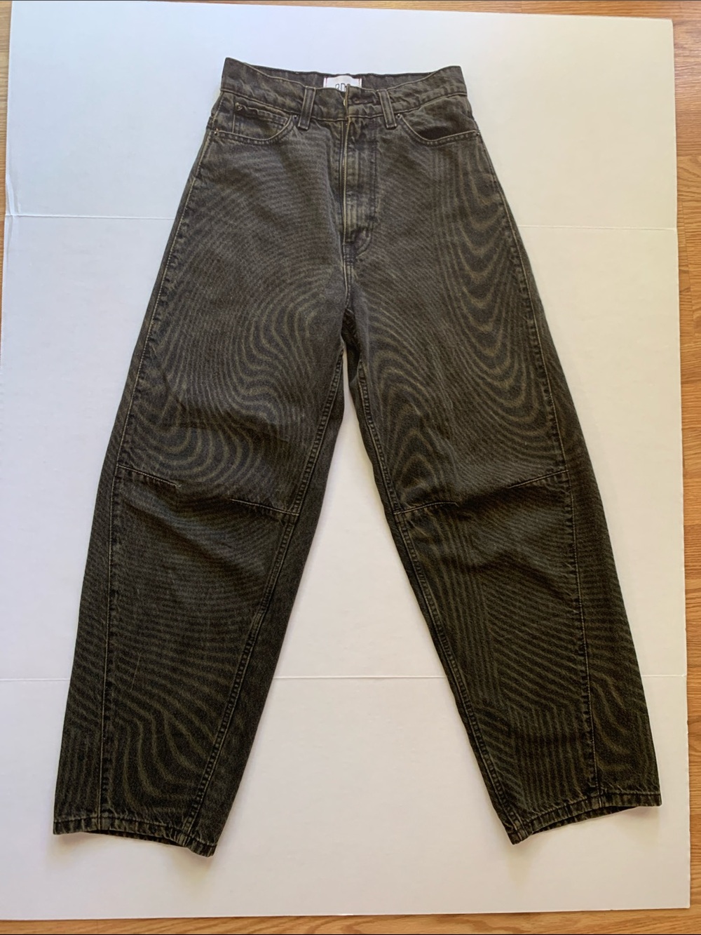 BDG Brown black extremely baggy jeans